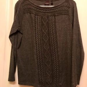 Gray lightweight sweater
